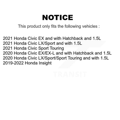 [Arrière] Kit de disque (percé rainuré revêtu) et plaquette (céramique) de frein pour Honda Insight Civic KDT-100748