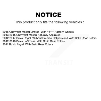 [Avant] Kit de disque (percé rainuré revêtu) et plaquette (céramique) de frein pour Chevrolet Malibu Buick LaCrosse Regal Limited KDT-100757