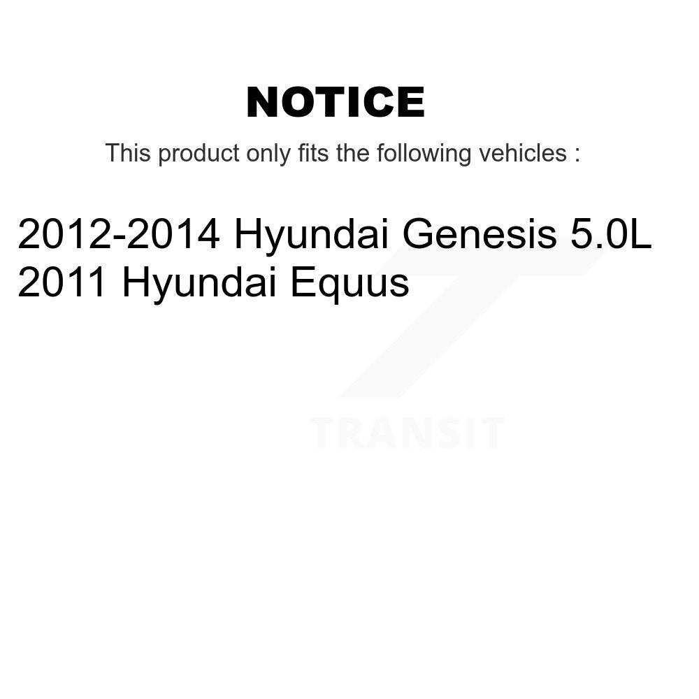 [Avant] Kit de disque (percé rainuré revêtu) et plaquette (céramique) de frein pour Hyundai Genesis Equus KDT-100790