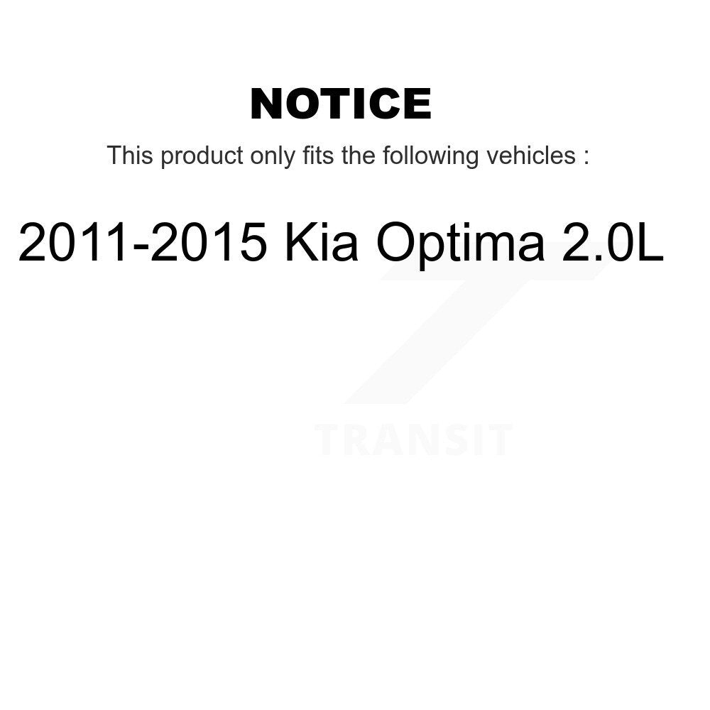 [Avant] Kit de disque (percé rainuré revêtu) et plaquette (céramique) de frein pour 2011-2015 Kia Optima 2.0L KDT-100793