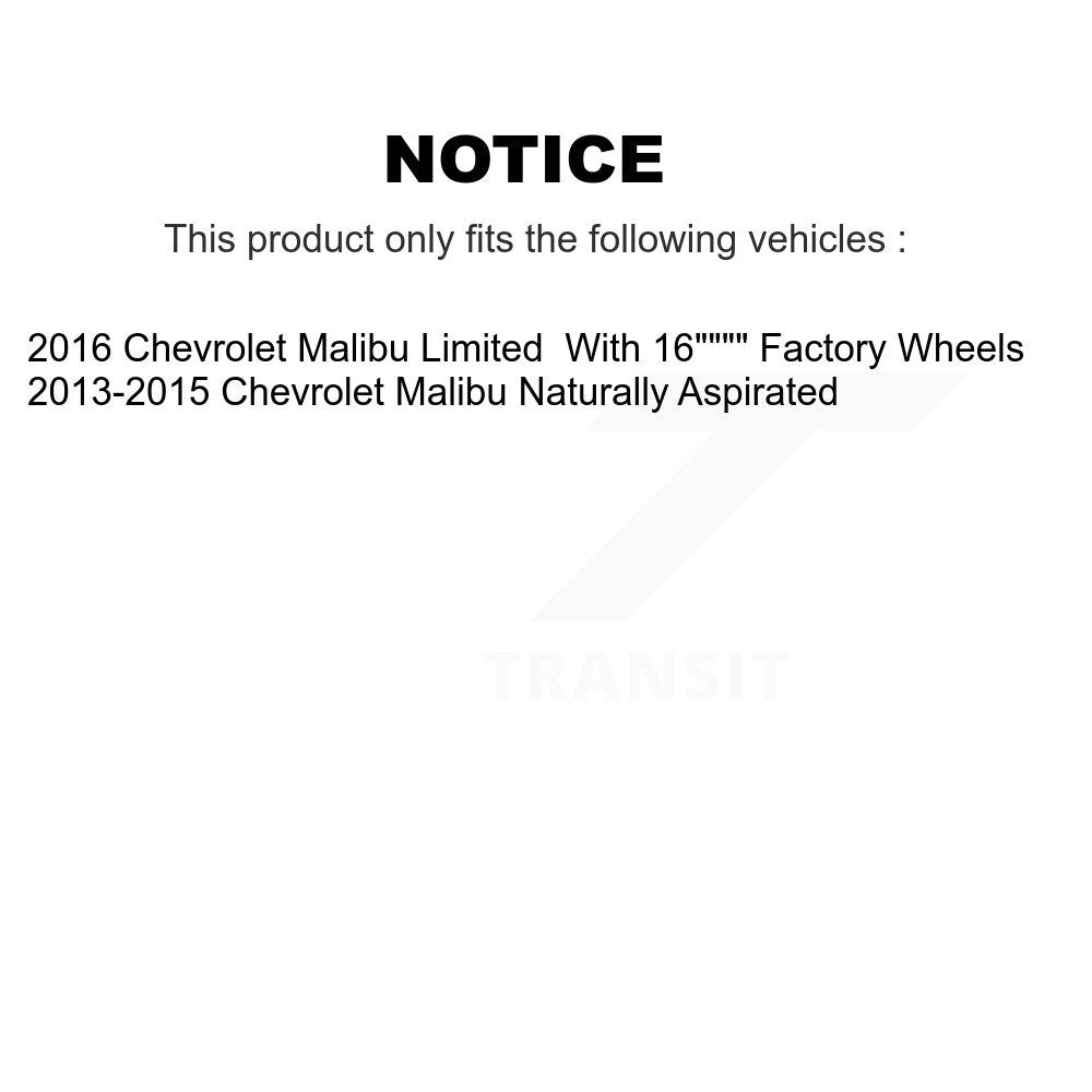 [Avant + Arrière] Kit de disque (percé rainuré revêtu) et plaquette (céramique) de frein pour Chevrolet Malibu Limited KDT-100809