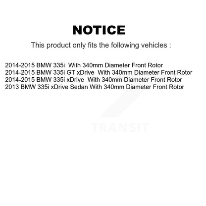 [Avant] Kit de disque (percé rainuré revêtu) et plaquette (céramique) de frein pour BMW 335i xDrive 435i 328i GT 328d 330i Gran Coupe KDT-100979