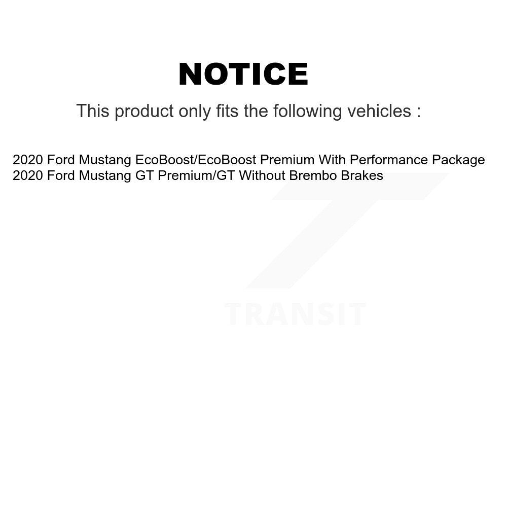 [Avant] Disque et plaquette de frein pour Ford Mustang KDT-101027
