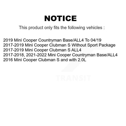 [Avant et Arrière] Disque et plaquette de frein pour Mini Cooper Countryman Clubman KDT-101045