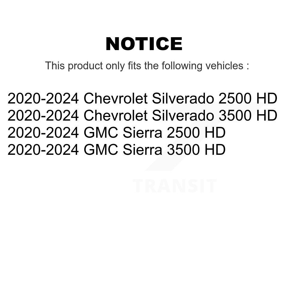 [Avant] Disque et plaquette de frein pour GMC Chevrolet Sierra 2500 HD Silverado KDT-101251