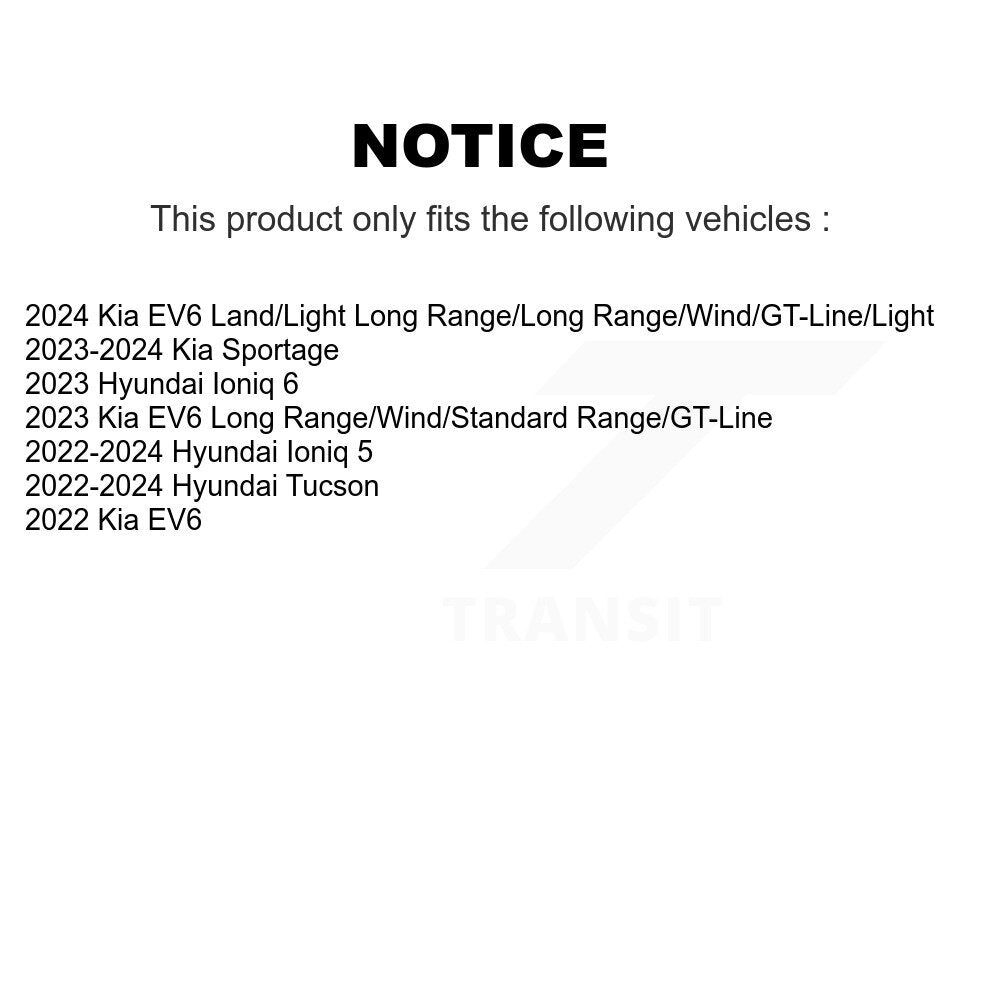 [Avant] Disque et plaquette de frein pour Hyundai Tucson Kia Sportage Ioniq 5 EV6 KDT-101296