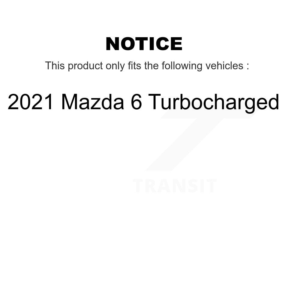 [Avant] Disque et plaquette de frein pour 2021 Mazda 6 Turbocharged KDT-101308