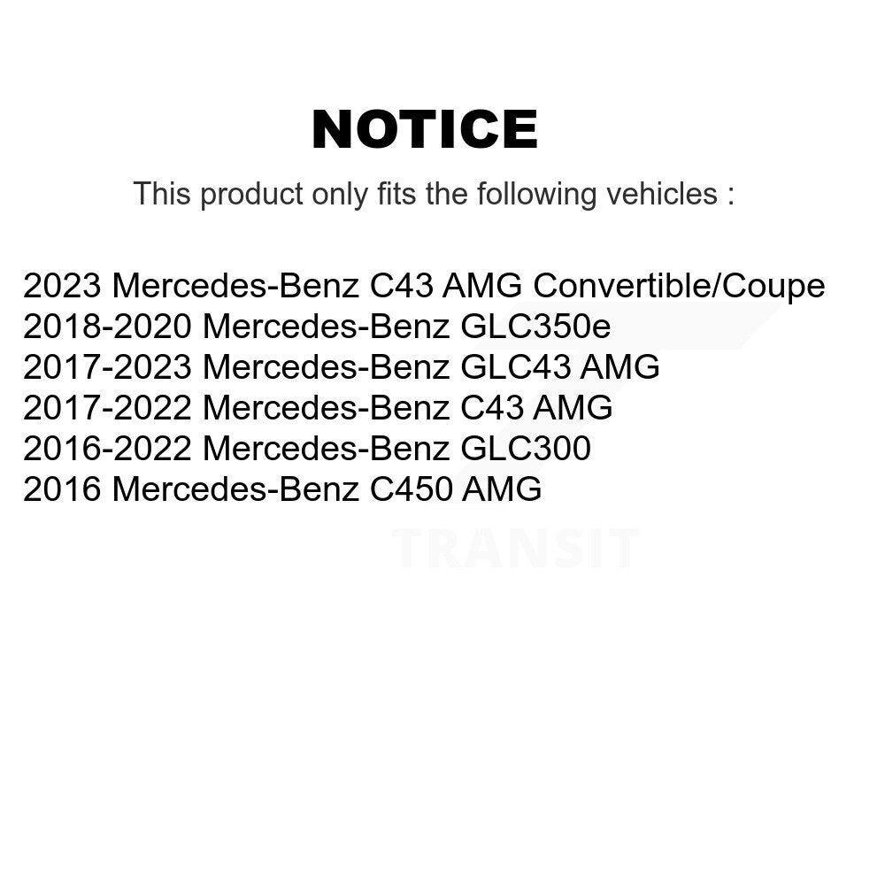 [Arrière] Disque et plaquette de frein pour Mercedes-Benz GLC300 C43 AMG GLC43 C450 KDT-101418