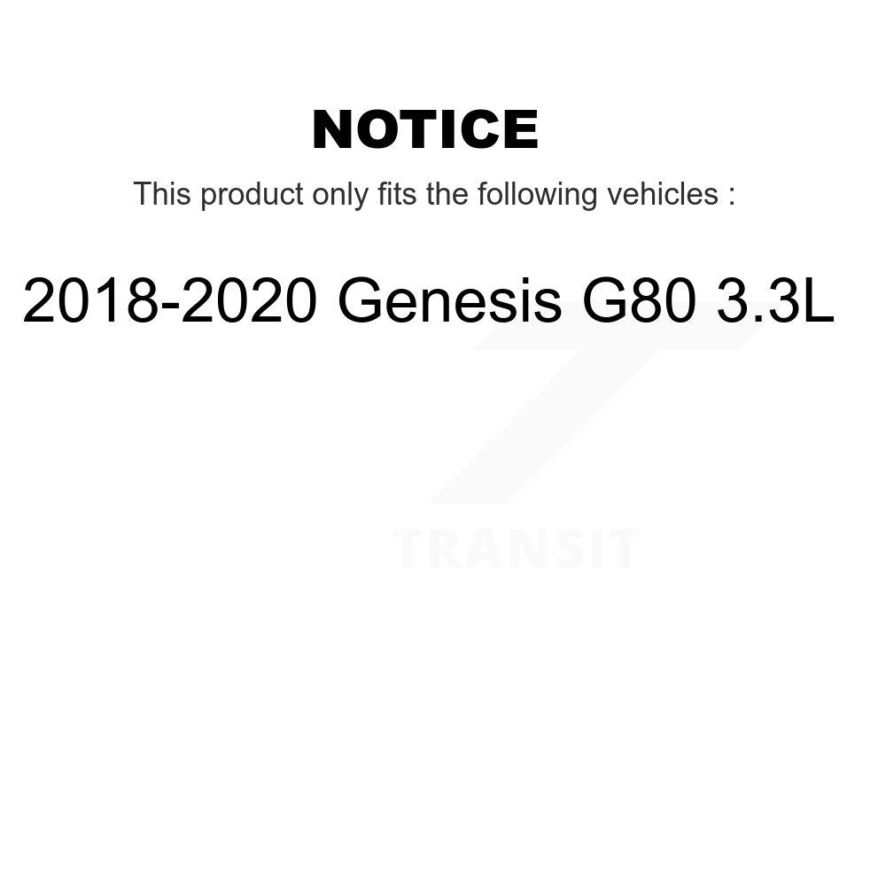 [Arrière] Disque et plaquette de frein pour Genesis G80 3.3L KDT-101461