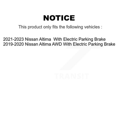 [Avant et Arrière] Disque et plaquette de frein pour Nissan Altima KDT-101827