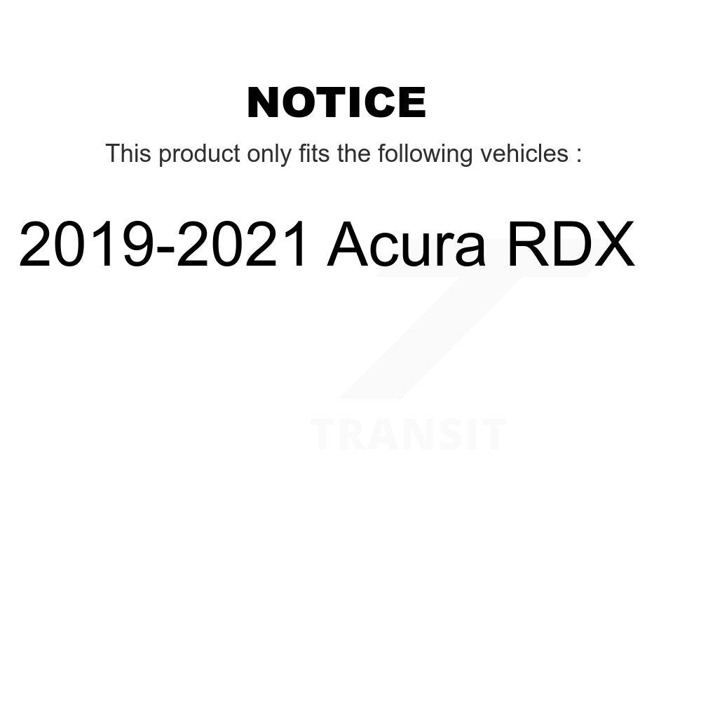 [Avant et Arrière] Disque et plaquette de frein pour 2019-2021 Acura RDX KDT-101856
