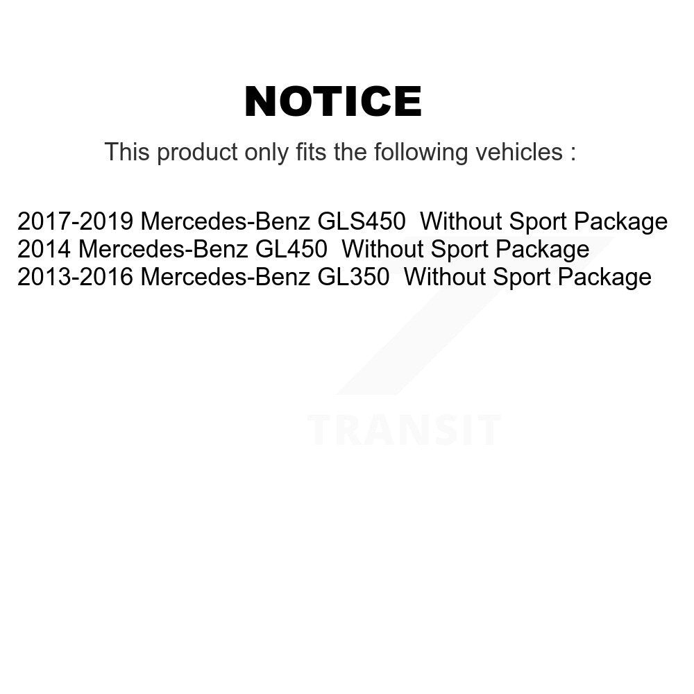 [Avant et Arrière] Disque et plaquette de frein pour Mercedes-Benz GL350 GLS450 GL450 KDT-101866