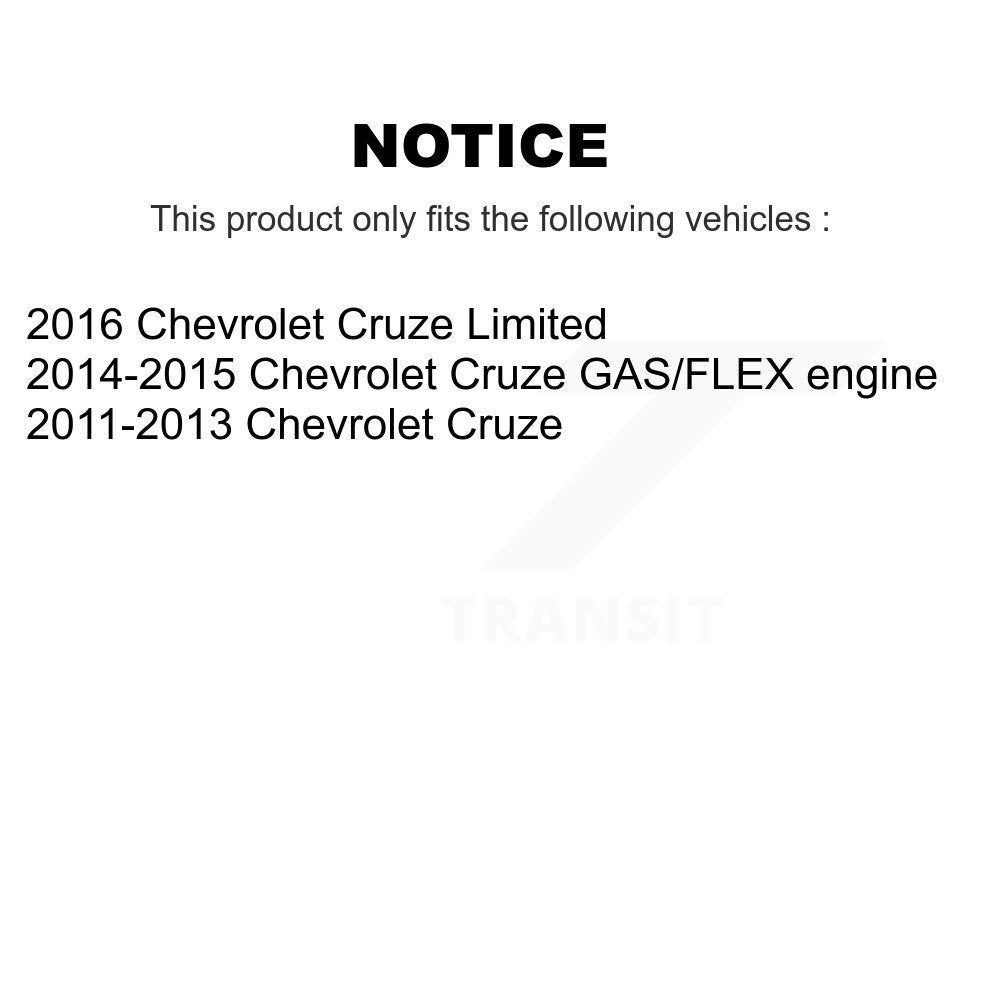 [Avant + Arrière] Kit de plaquette (semi-métallique) de frein pour Chevrolet Cruze Limited KFN-100038