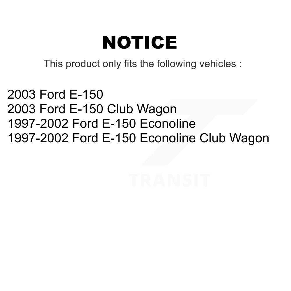 [Avant + Arrière] Kit de plaquette (semi-métallique) de frein pour Ford E-150 Econoline Club Wagon KFN-100101