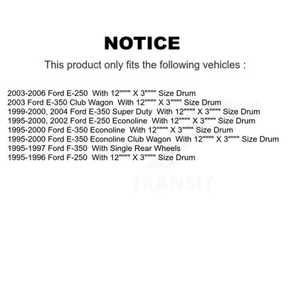[Avant + Arrière] Kit de plaquette (semi-métallique) de frein pour Ford F-350 E-250 F-250 Econoline E-350 Club Wagon Super Duty KFN-100112
