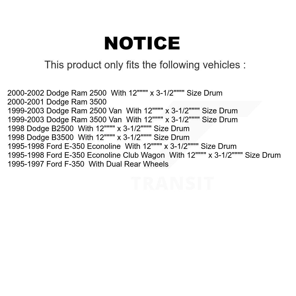 [Avant + Arrière] Kit de plaquette (semi-métallique) de frein pour Dodge Ford Ram 2500 F-350 3500 E-350 Econoline Club Wagon Van B3500 B2500 KFN-100113