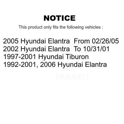 [Avant + Arrière] Kit de plaquette (semi-métallique) de frein pour Hyundai Elantra Tiburon KFN-100120