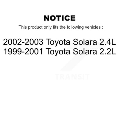 [Avant + Arrière] Kit de plaquette (semi-métallique) de frein pour Toyota Solara KFN-100123