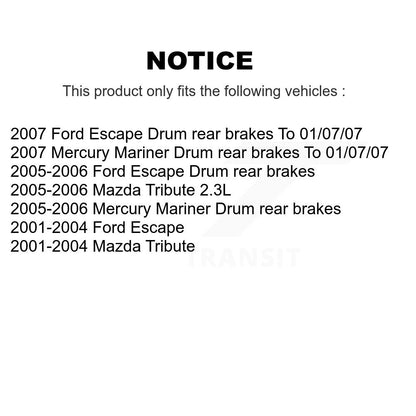 [Avant + Arrière] Kit de plaquette (semi-métallique) de frein pour Ford Escape Mazda Tribute Mercury Mariner KFN-100156