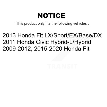 [Avant + Arrière] Kit de plaquette (semi-métallique) de frein pour Honda Fit Civic KFN-100198