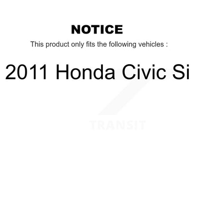 [Avant + Arrière] Kit de plaquette (semi-métallique) de frein pour 2011 Honda Civic Si KFN-100221
