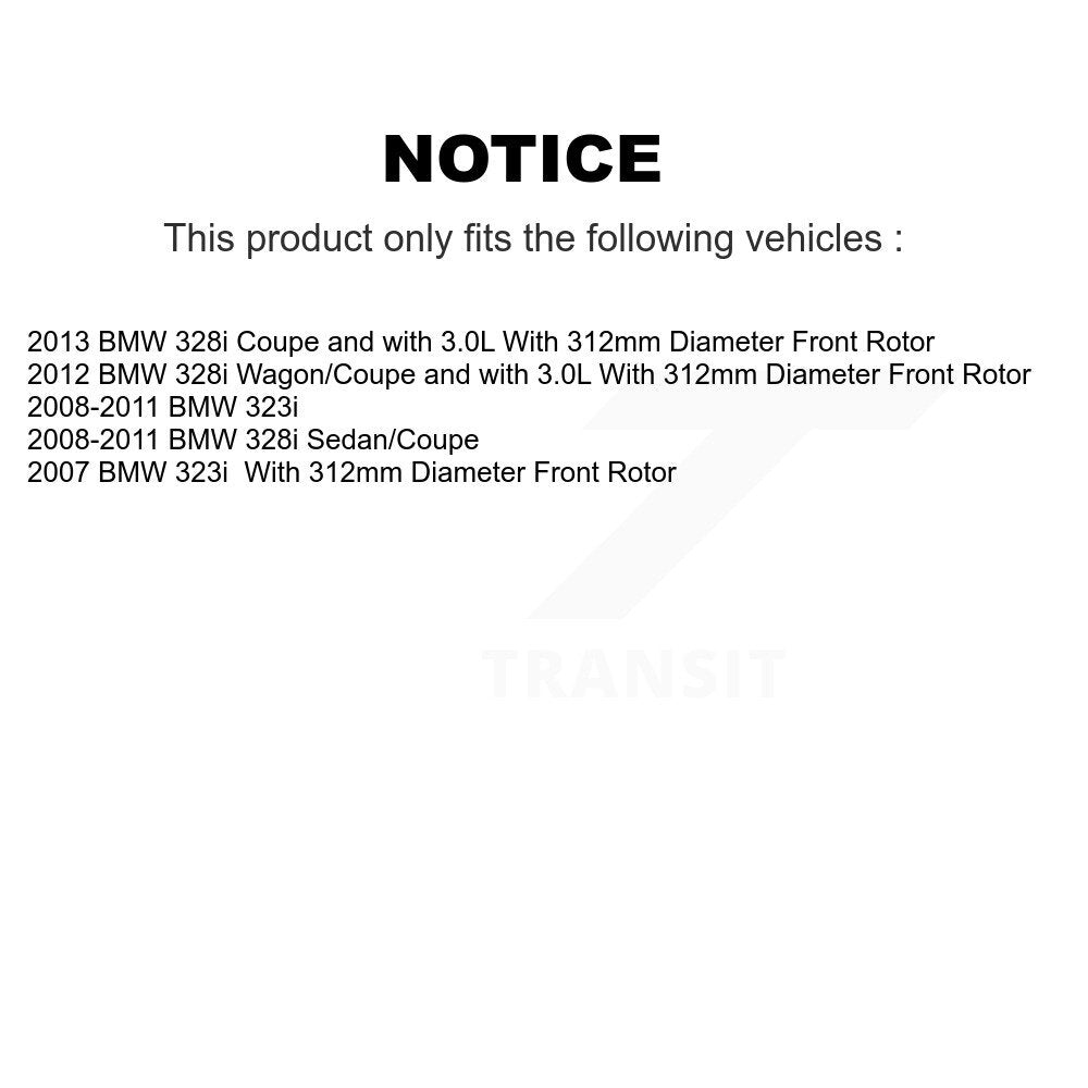 [Avant + Arrière] Kit de plaquette (semi-métallique) de frein pour BMW 328i 323i KFN-100485