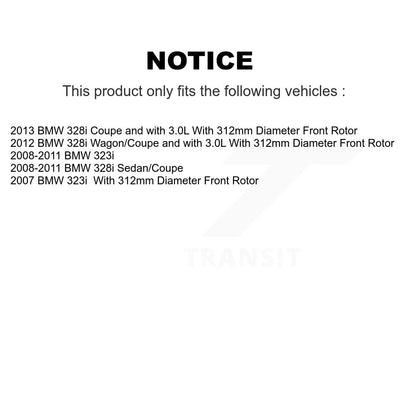 [Avant + Arrière] Kit de plaquette (semi-métallique) de frein pour BMW 328i 323i KFN-100485