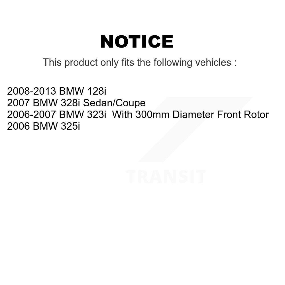 [Avant + Arrière] Kit de plaquette (semi-métallique) de frein pour BMW 328i 325i 128i 323i KFN-100491