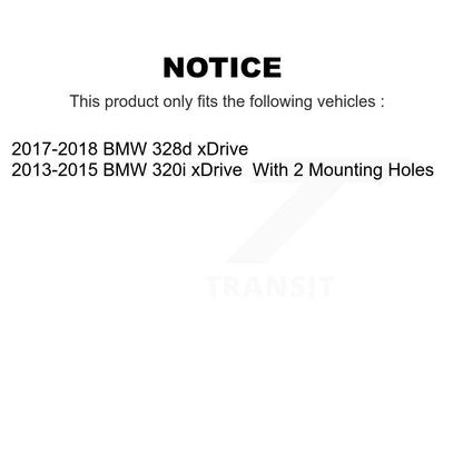 [Avant + Arrière] Kit de plaquette (semi-métallique) de frein pour BMW 328i xDrive 330i 428i 430i Gran Coupe 320i GT 328d KFN-100494