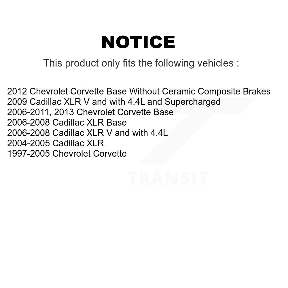[Avant + Arrière] Kit de plaquette (semi-métallique) de frein pour Chevrolet Corvette Cadillac XLR KFN-100534
