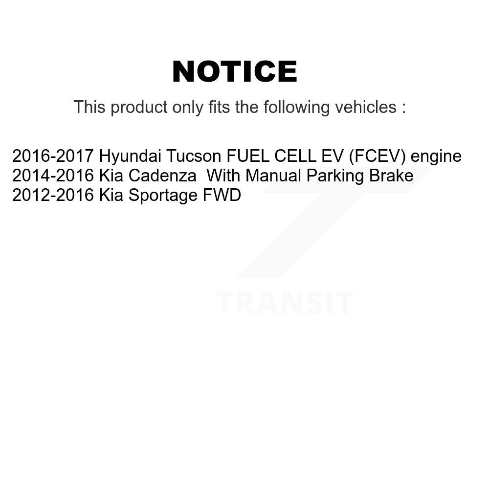 [Avant + Arrière] Kit de plaquette (semi-métallique) de frein pour 2012-2013 Kia Sportage FWD KFN-100557