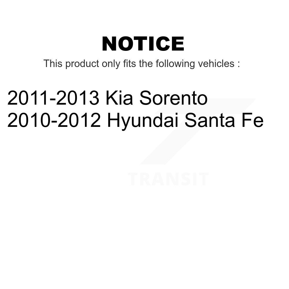 [Avant + Arrière] Kit de plaquette (semi-métallique) de frein pour Kia Sorento Hyundai Santa Fe KFN-100636