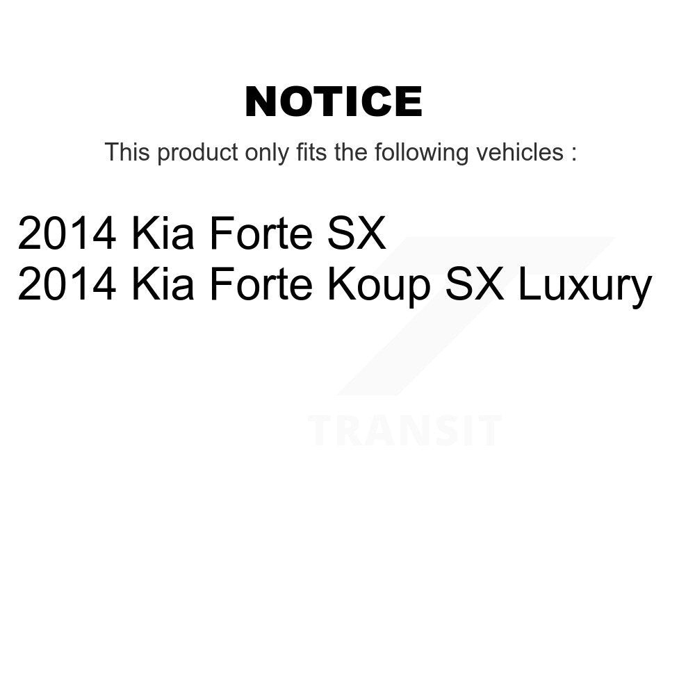 [Avant + Arrière] Kit de plaquette (semi-métallique) de frein pour 2014 Kia Forte Koup KFN-100699