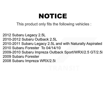 [Avant + Arrière] Kit de plaquette (semi-métallique) de frein pour Subaru Outback Forester Impreza Legacy KFN-100736