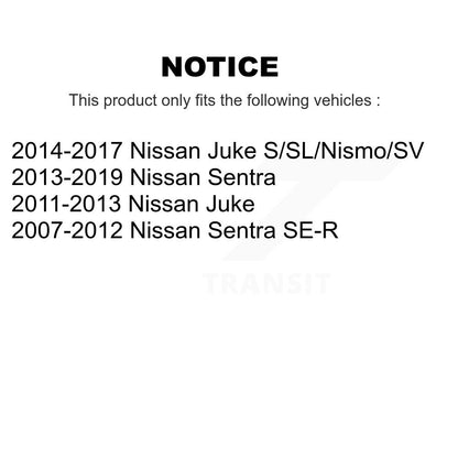 [Avant + Arrière] Kit de plaquette (semi-métallique) de frein pour Nissan Sentra Juke KFN-100755