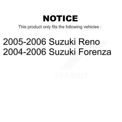 [Avant + Arrière] Kit de plaquette (semi-métallique) de frein pour Suzuki Forenza Reno KFN-100764