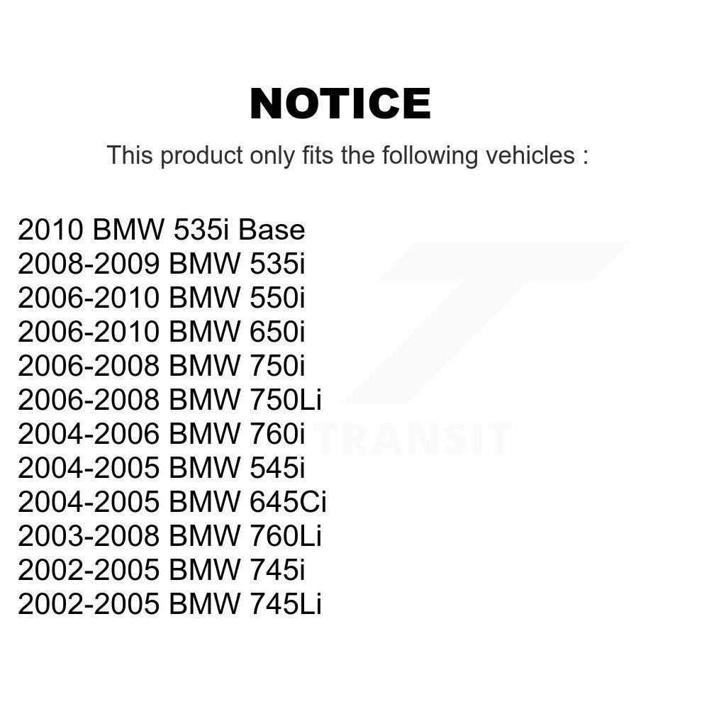 [Avant + Arrière] Kit de plaquette (semi-métallique) de frein pour BMW 750Li 650i 535i 745Li 550i 750i 745i 645Ci 545i 760Li 760i KFN-100774