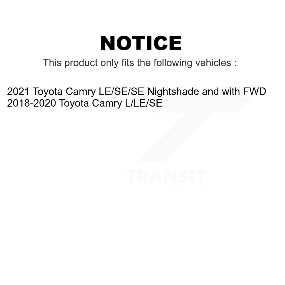 [Avant + Arrière] Kit de plaquette (semi-métallique) de frein pour Toyota Camry KFN-100796