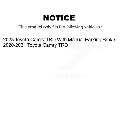 [Avant + Arrière] Kit de plaquette (semi-métallique) de frein pour Toyota Camry TRD KFN-100798