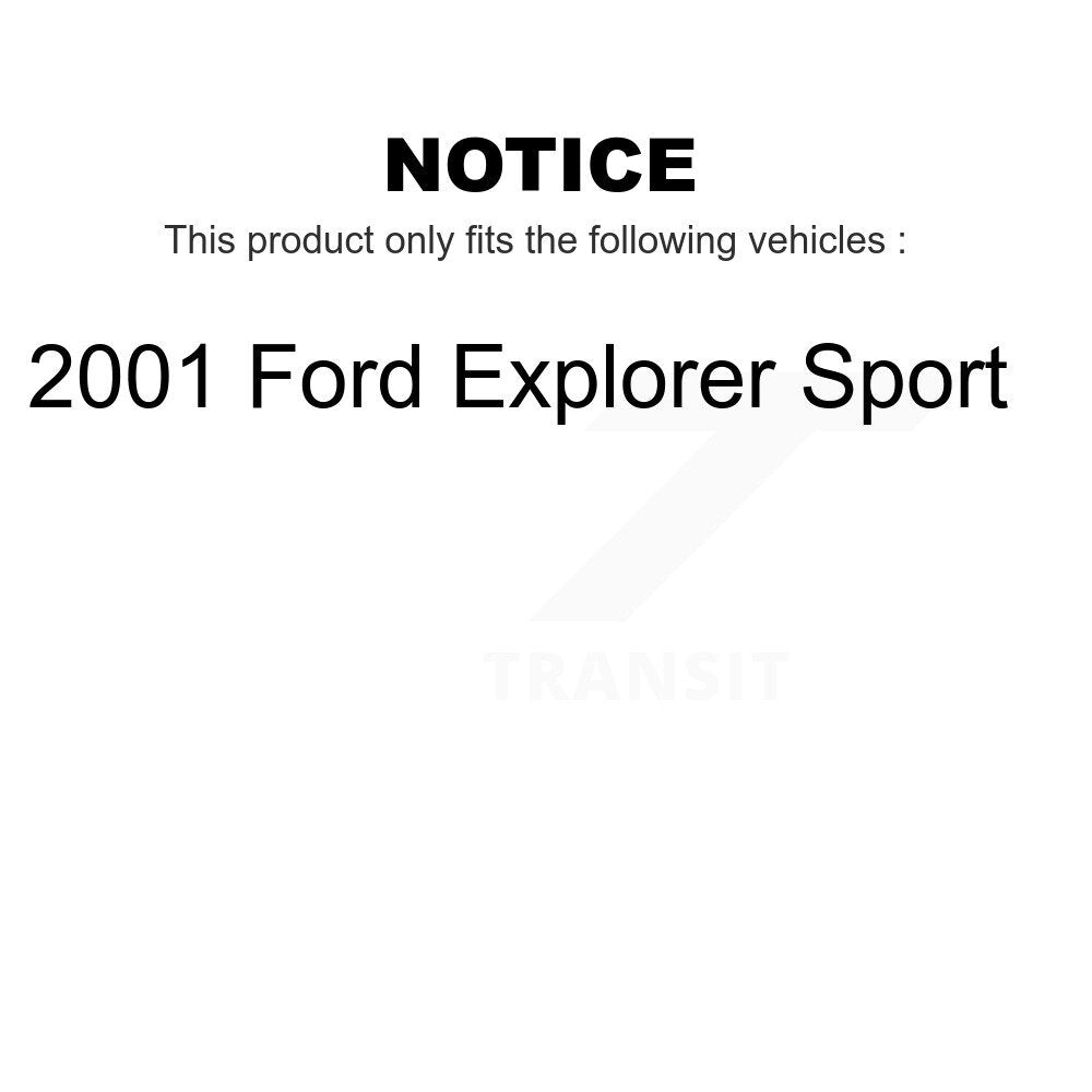 [Avant + Arrière] Kit de plaquette (semi-métallique) de frein pour 2001 Ford Explorer Sport KFN-100799