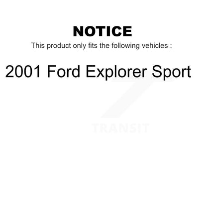 [Avant + Arrière] Kit de plaquette (semi-métallique) de frein pour 2001 Ford Explorer Sport KFN-100799