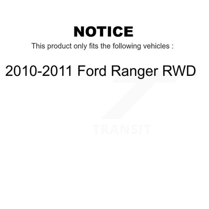 [Avant] Kit d'ensemble disque (revêtu) de frein à disque (revêtu) et moyeu pour 2010-2011 Ford Ranger RWD KG-100010