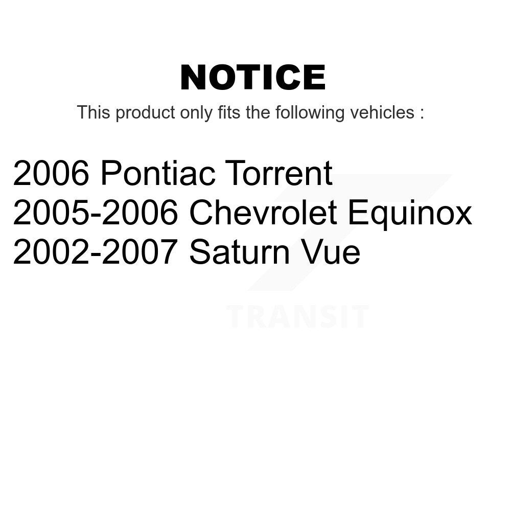 [Avant] Kit de disque (revêtu) de frein pour Saturn Vue Chevrolet Equinox Pontiac Torrent KG-100025