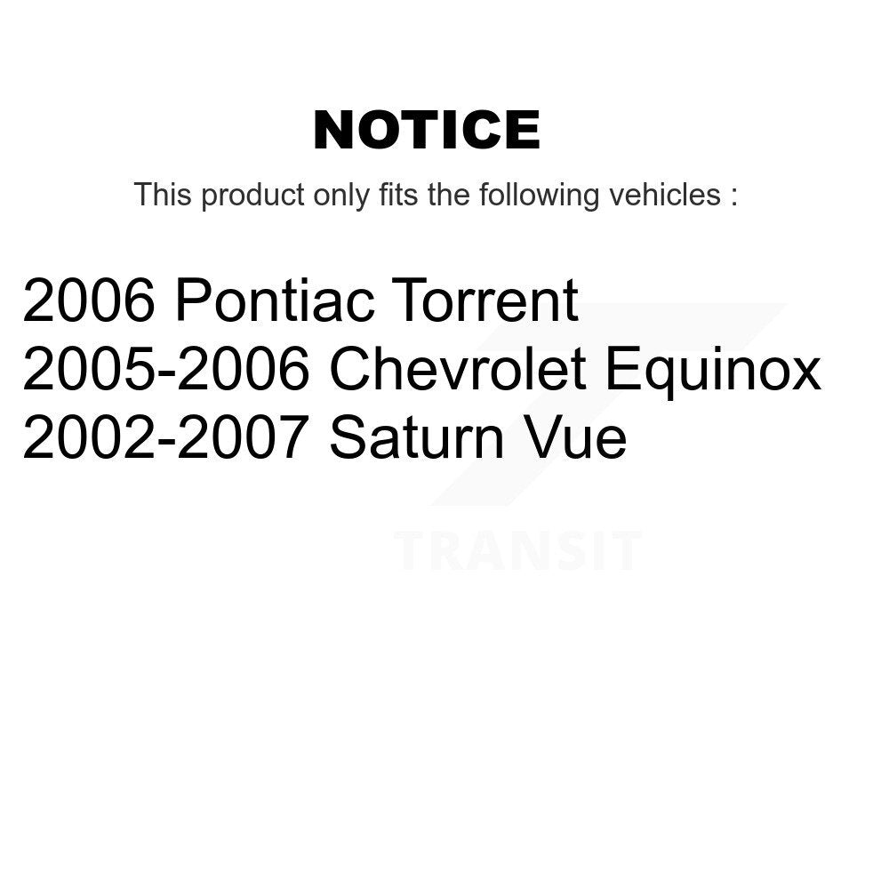 [Avant] Kit de disque (revêtu) de frein pour Saturn Vue Chevrolet Equinox Pontiac Torrent KG-100025