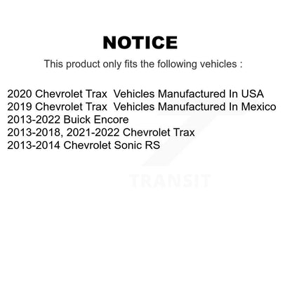 [Avant] Kit de disque (revêtu) de frein pour Chevrolet Buick Encore Trax Sonic KG-100059