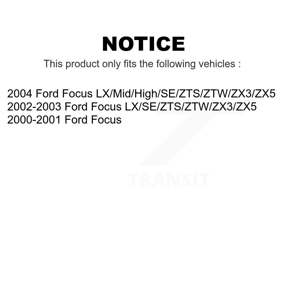 [Avant] Kit de disque (revêtu) de frein pour Ford Focus KG-100071