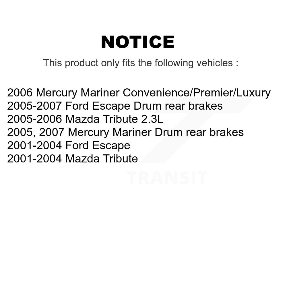 [Avant] Kit de disque (revêtu) de frein pour Ford Escape Mazda Tribute Mercury Mariner KG-100074