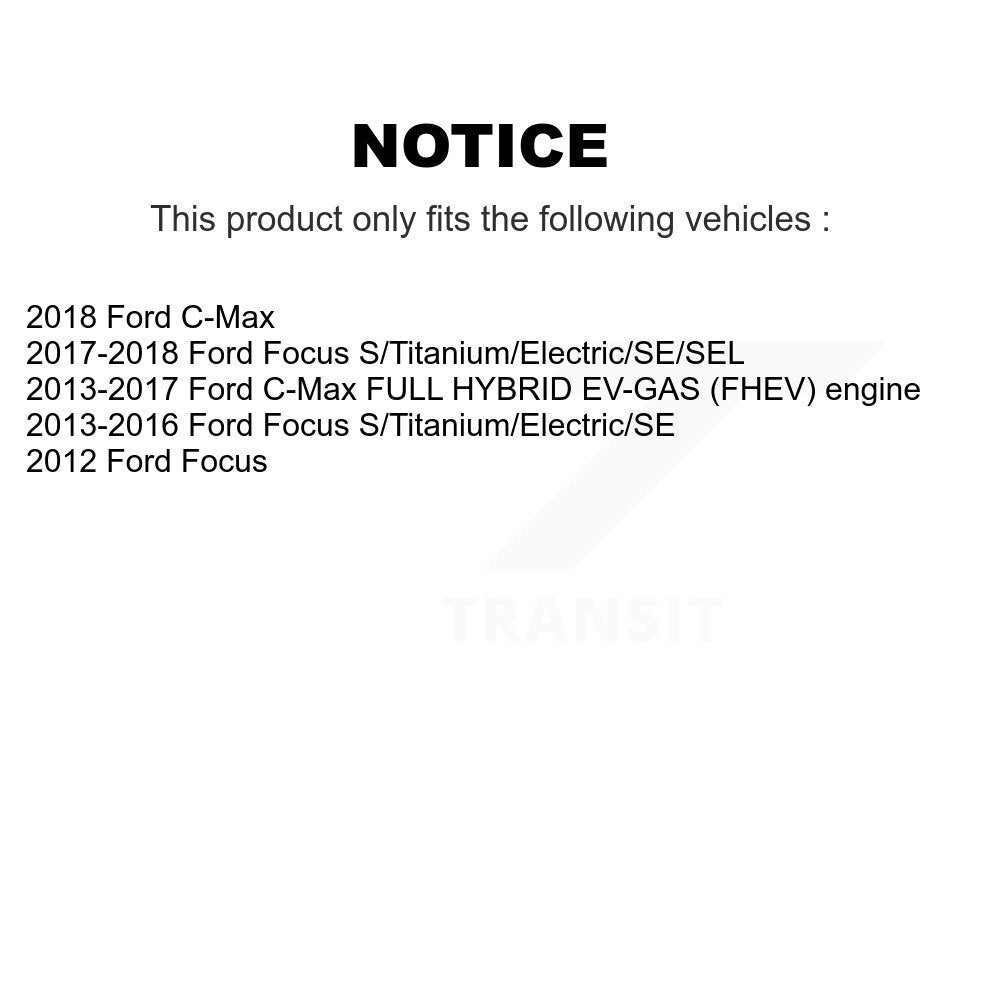 [Avant] Kit de disque (revêtu) de frein pour Ford Focus C-Max KG-100102