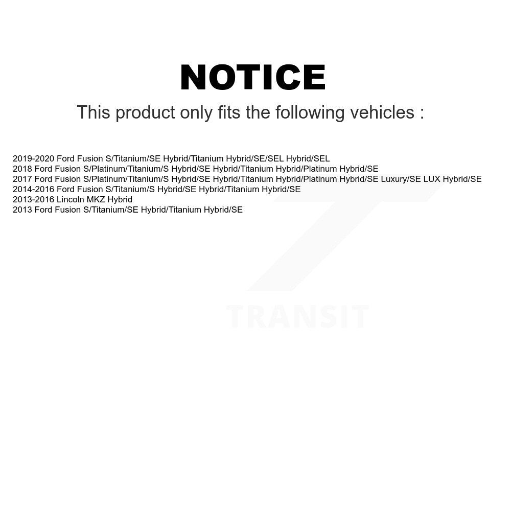 [Avant] Kit de disque (revêtu) de frein pour Ford Fusion Lincoln MKZ KG-100104