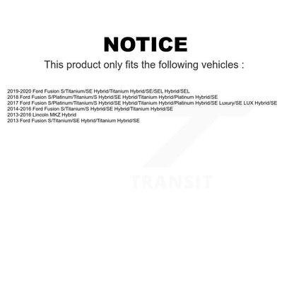 [Avant] Kit de disque (revêtu) de frein pour Ford Fusion Lincoln MKZ KG-100104